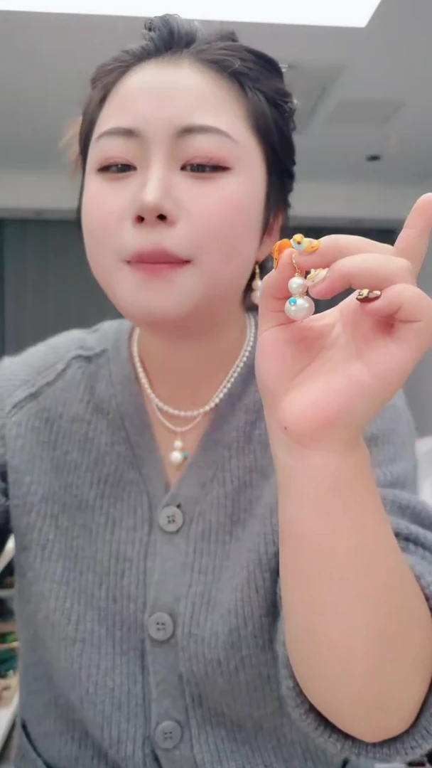 颈饰合金淡水珍珠0501珍珠葫芦