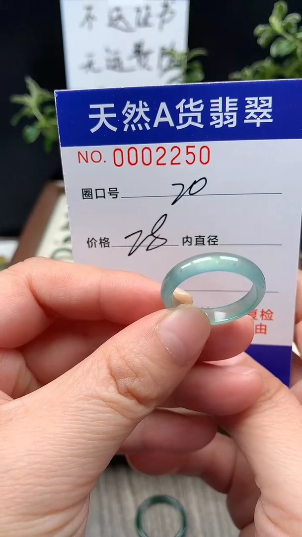 未镶嵌戒指翡翠20#