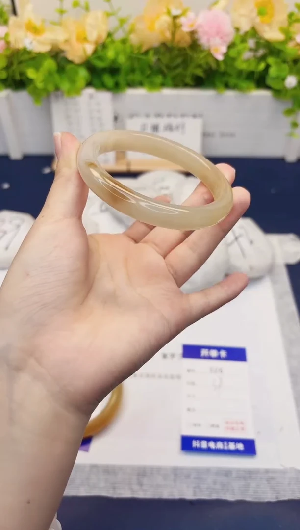 石英质玉手镯未镶嵌326-财气镯-圈口59