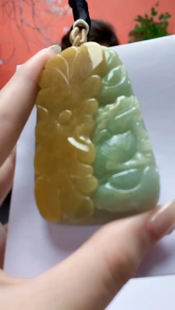 未镶嵌定制翡翠4829jw-毛货挂件70