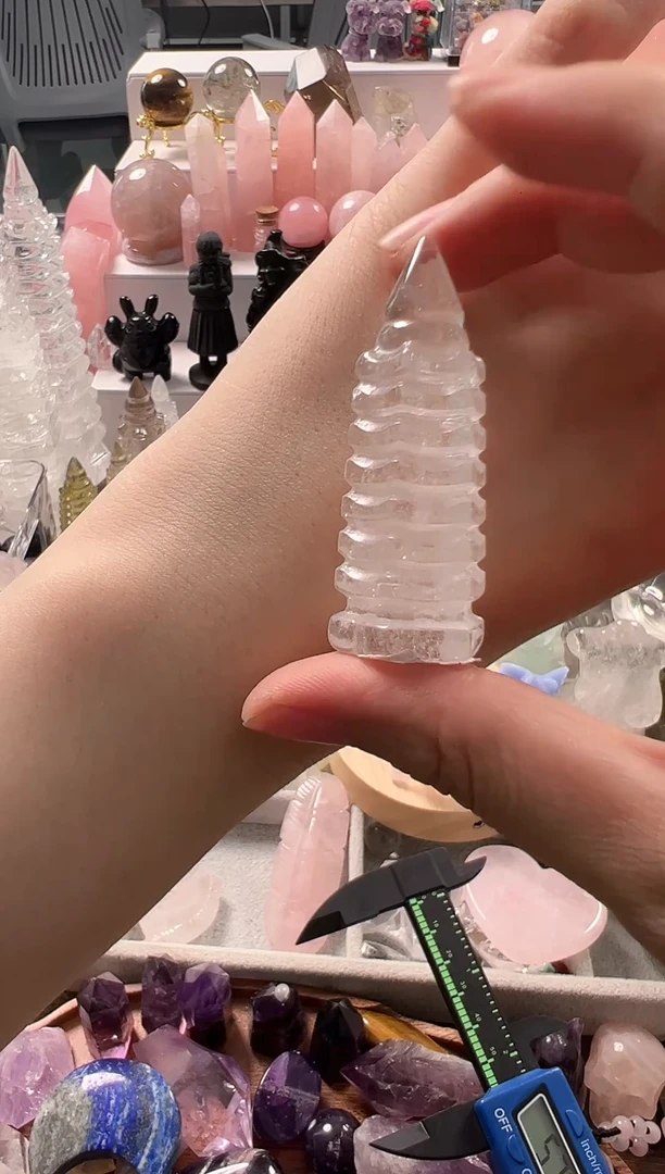 未镶嵌珠宝半成品水晶M237 约5.7cm