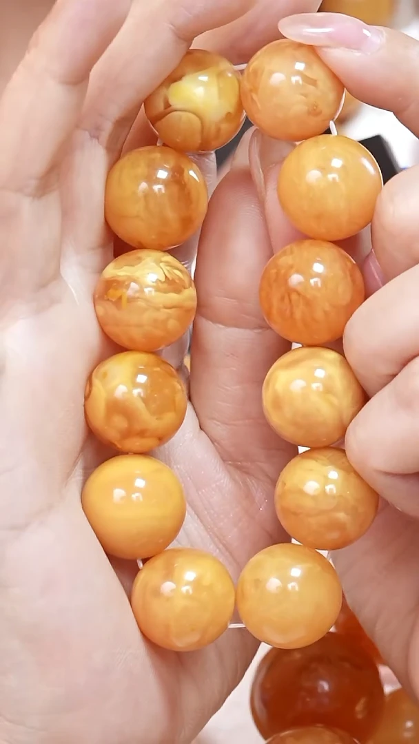 蜜蜡颈饰未镶嵌7632天然蜜蜡珠宝奇石云端妖孽全部保真