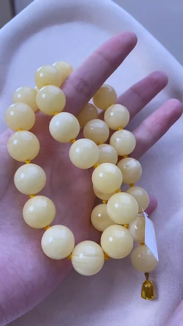 琥珀颈饰未镶嵌项链