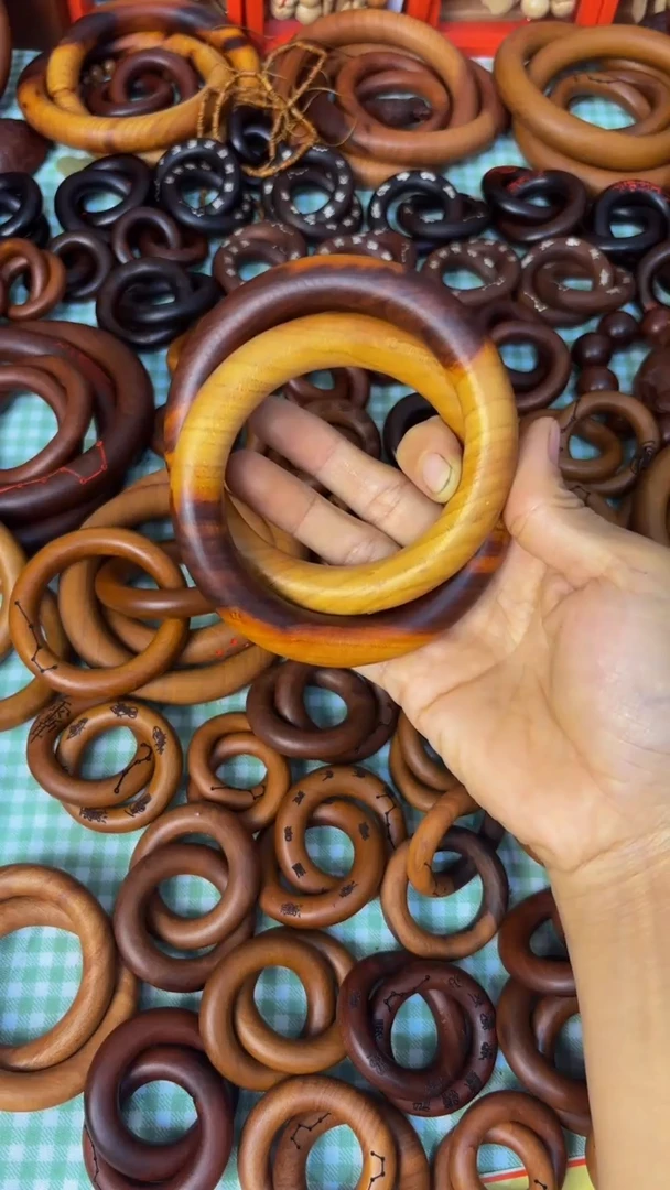 枣木桃木乾坤圈70圈口