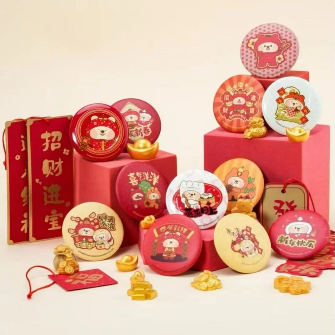 【桃酥拆个盒鸭】文创好物【笨纳帕帕纳福吧唧】可选玩法