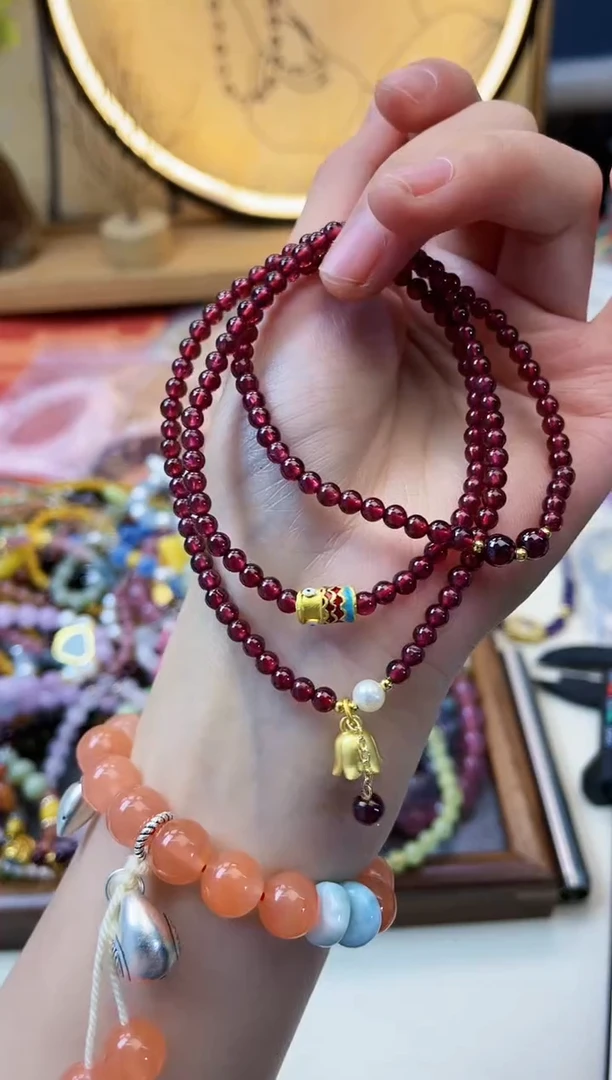 【闪购商品】石榴石手链未镶嵌343