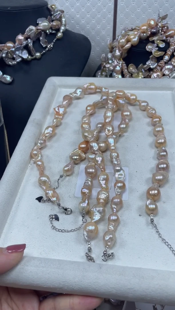 淡水珍珠未镶嵌项链【纯恬珍珠】（多样性发货发一）