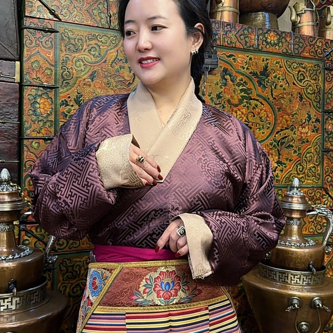 史镜传统新款缎面藏服（有里布）