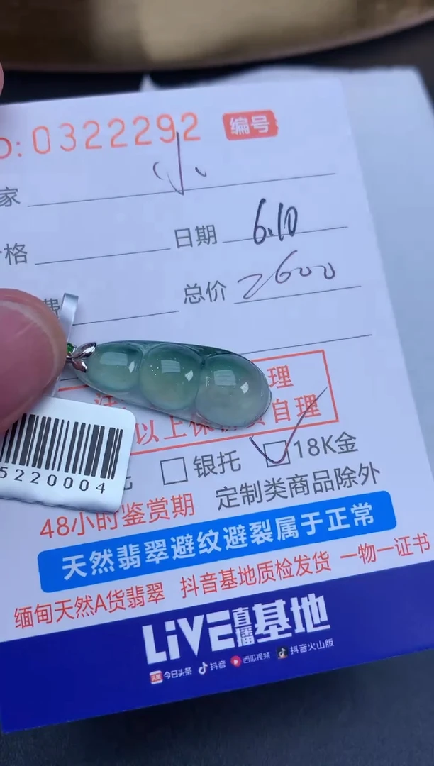 翡翠未镶嵌颈饰小