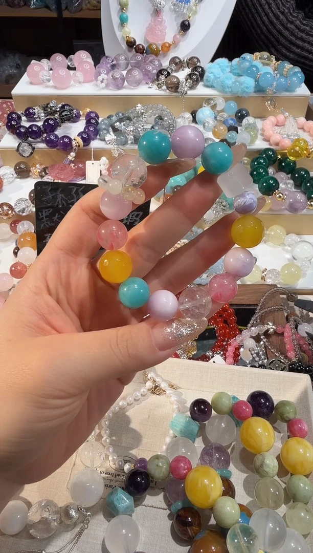 未镶嵌手串水晶多样性发一