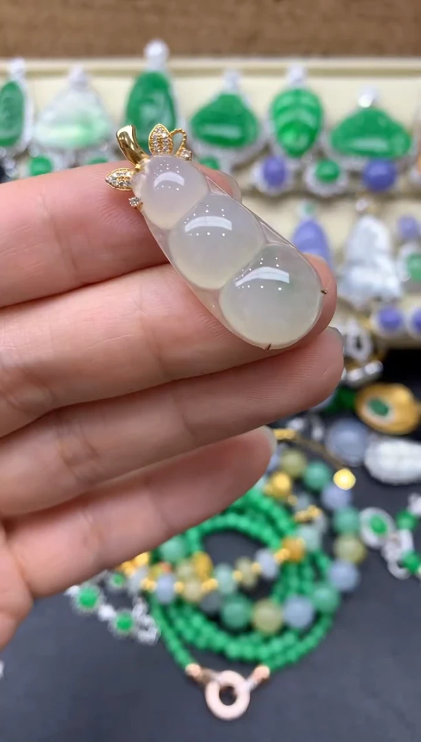 【闪购商品】翡翠颈饰18K金镶嵌266-中国好珍宝