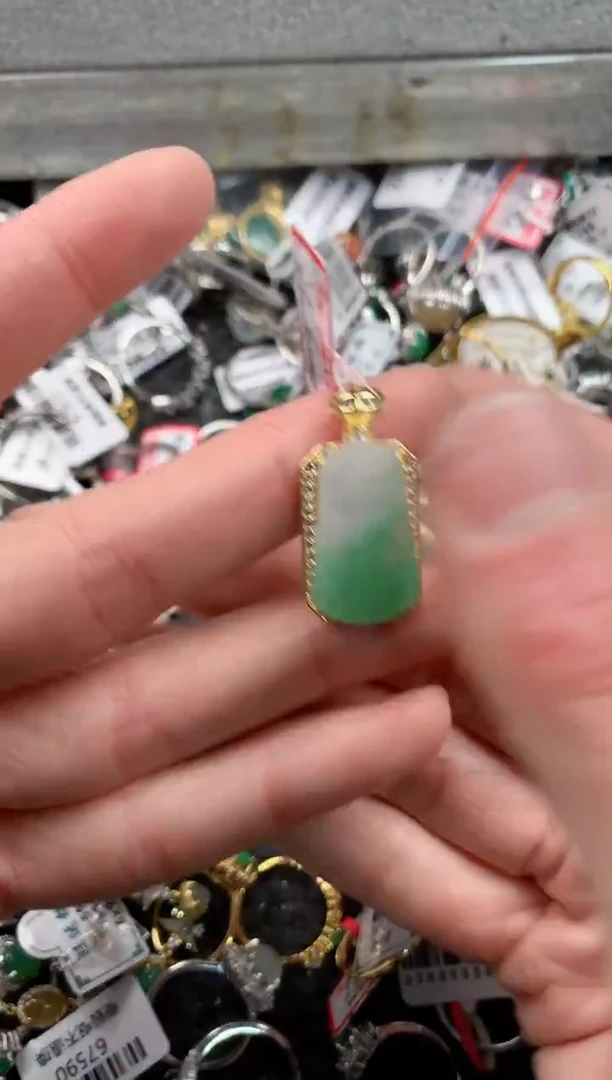 银S925镶嵌戒指翡翠55555   6