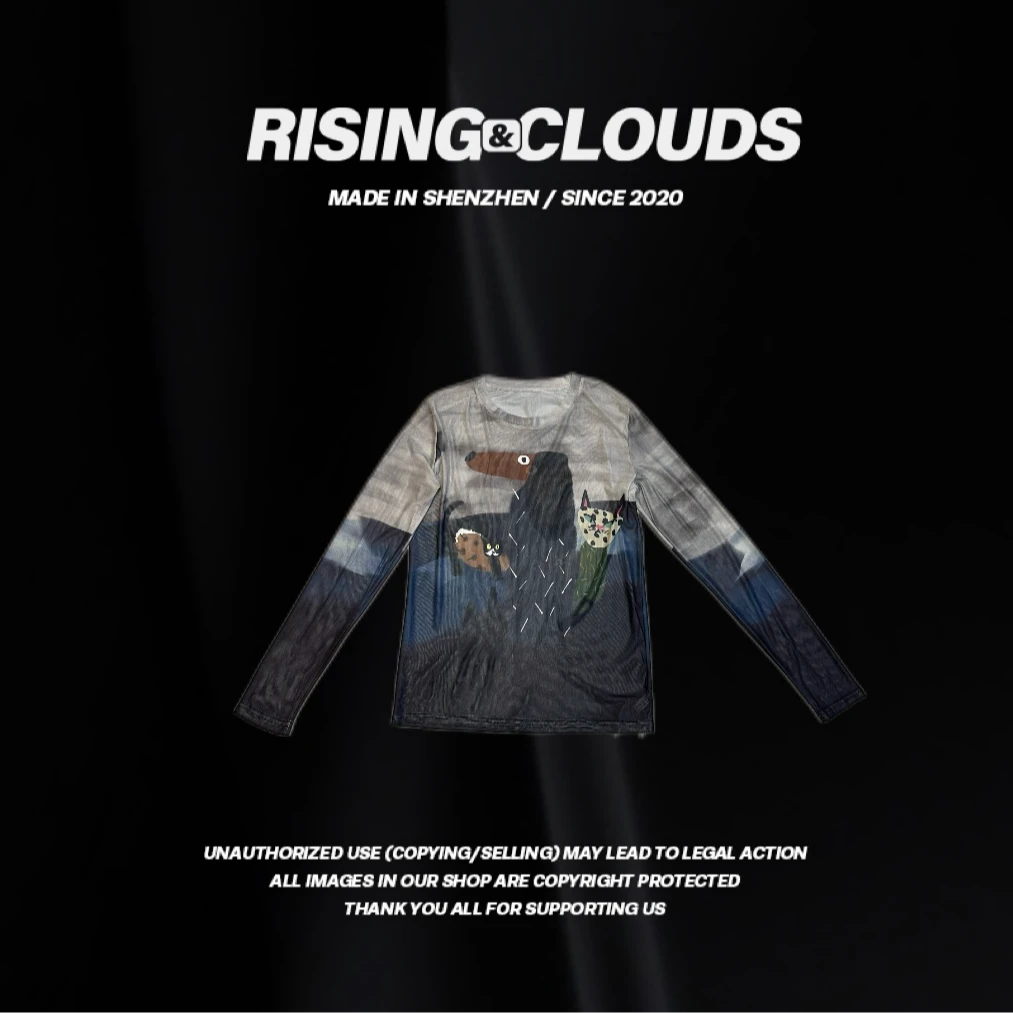 RISING&CLOUDS小云姐【像素温室】2025早春显瘦舒适百搭上衣030141