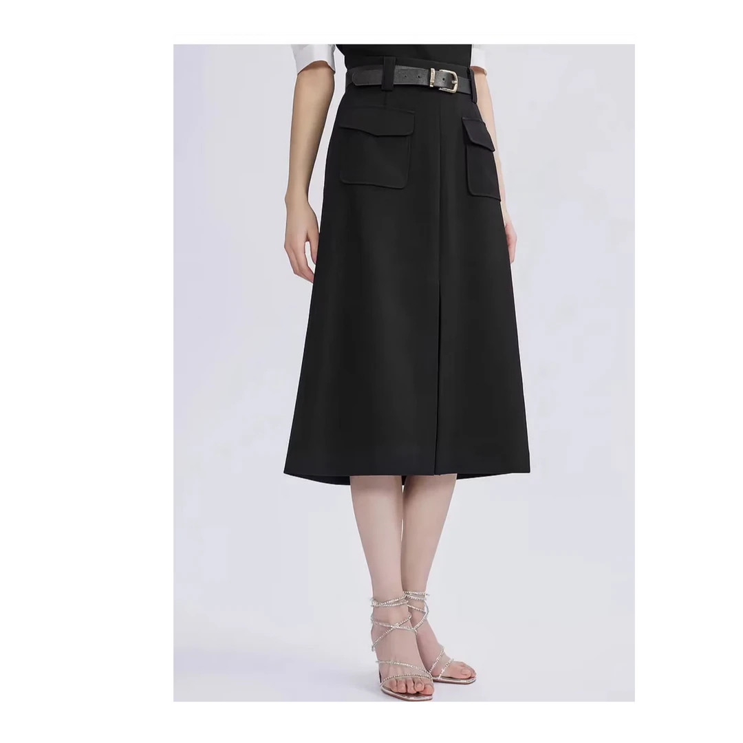 LIMEFLARE/莱茵福莱尔【专柜同款】春季新款高腰显瘦半身裙