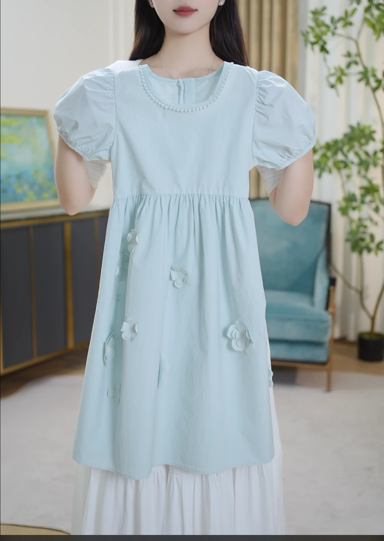 女童连衣裙夏装2025新款洋气童装小女孩裙儿童夏季裙子薄Q62475