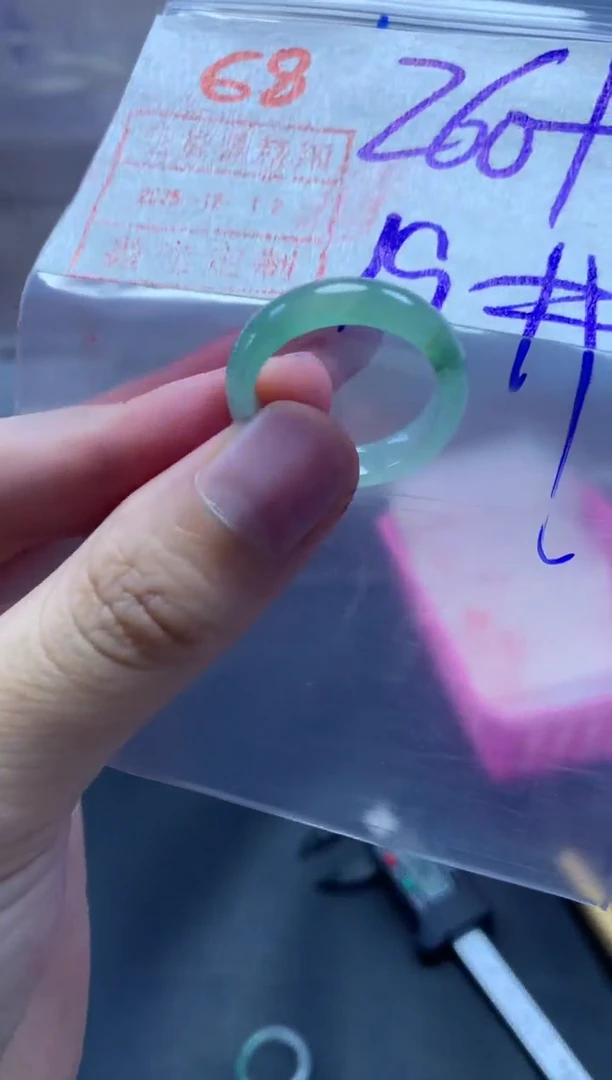未镶嵌定制翡翠戒圈19#270毛货需精细抛光