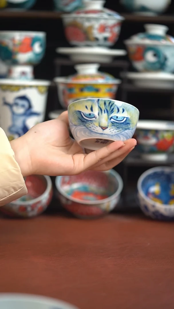 老师作品猫咪水缸杯（宠粉福利）