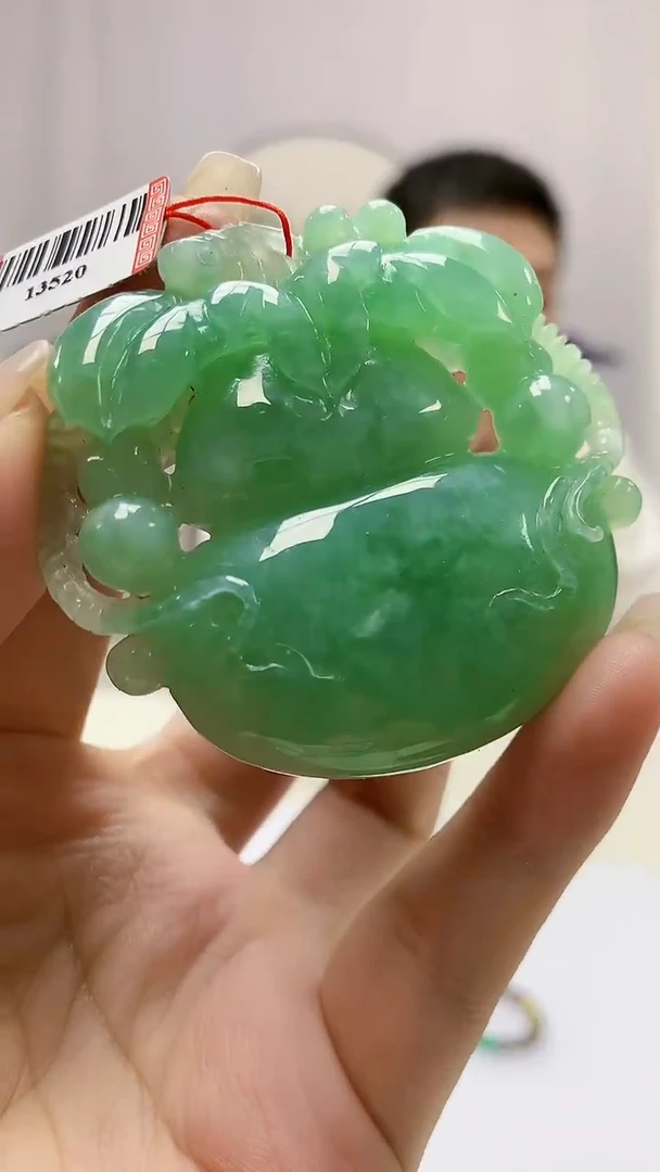 定制翡翠未镶嵌5158ms-毛货134葫芦赠珠链