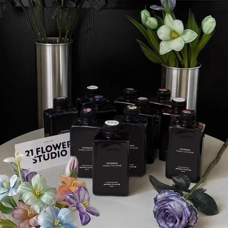 【花二妹】鲜花染色剂上色剂无汞花艺吸染鲜花包装材料花束包装材料