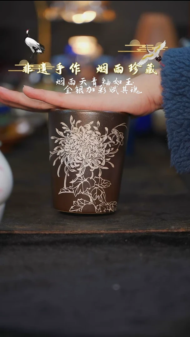 摆件瓷等烟雨陶瓷手作系列324