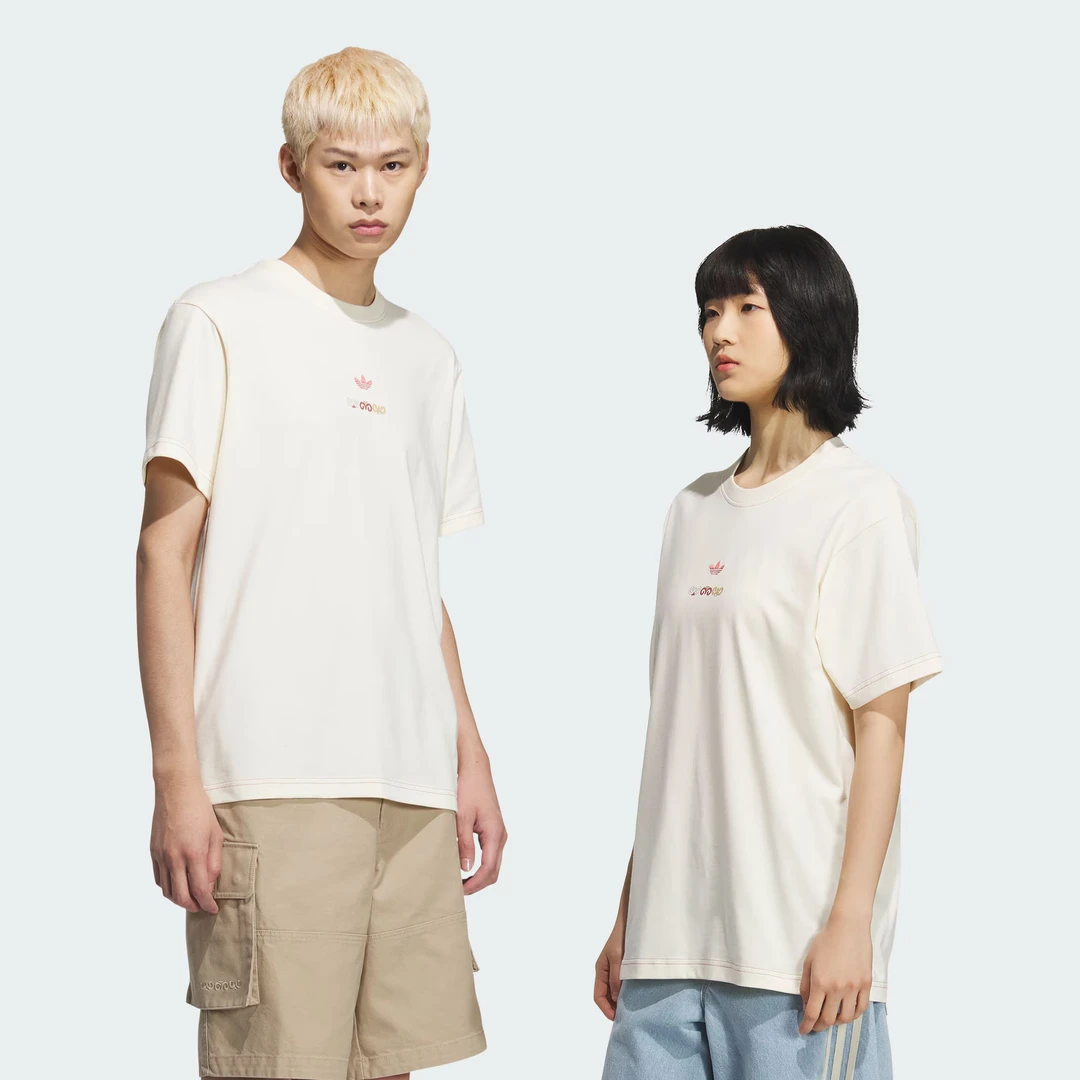adidas/阿迪达斯中性款 欧若风 纯棉运动短袖圆领T恤-KC1429