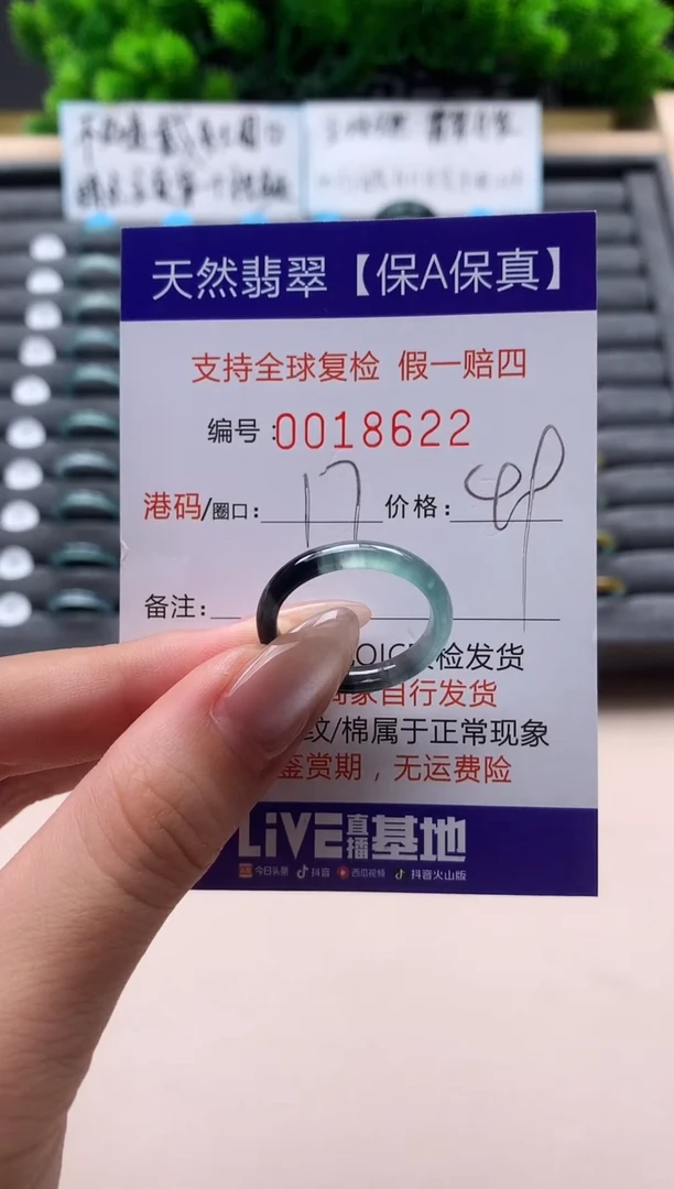 未镶嵌戒指翡翠天然  18622