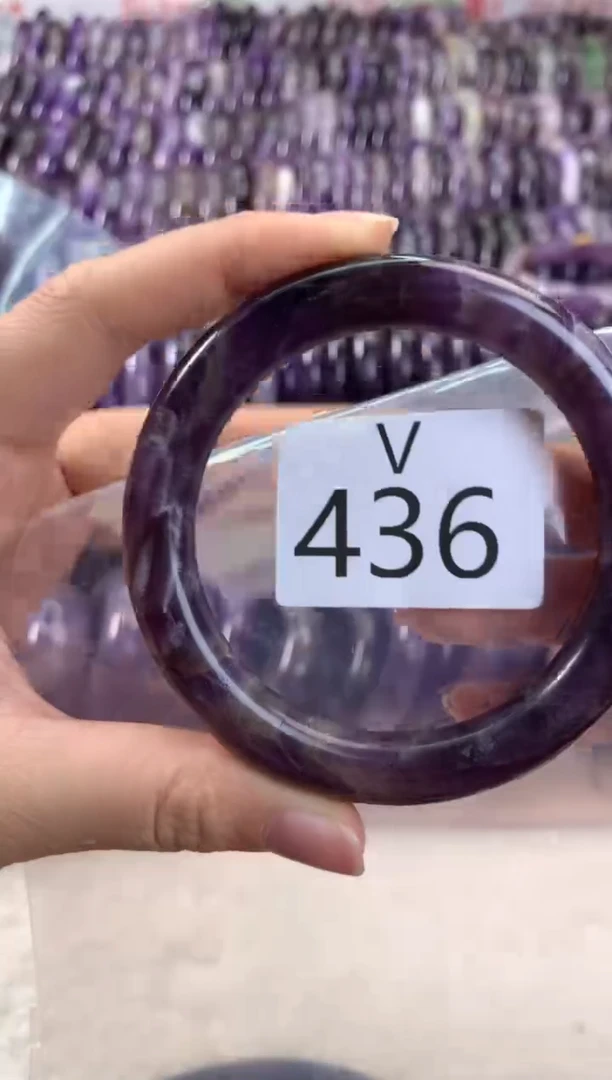 【闪购商品】水晶水晶手镯V未镶嵌436-57