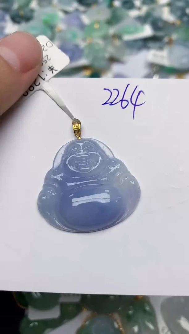 颈饰18K金镶嵌翡翠天然缅甸A货翡翠百元以上9元证书费自理