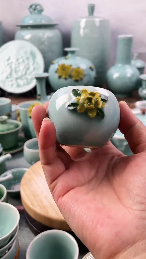 【闪购商品】特价 微瑕 慧仙青瓷
