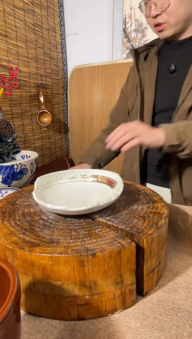 陶土11号链接微瑕盘子介意勿拍