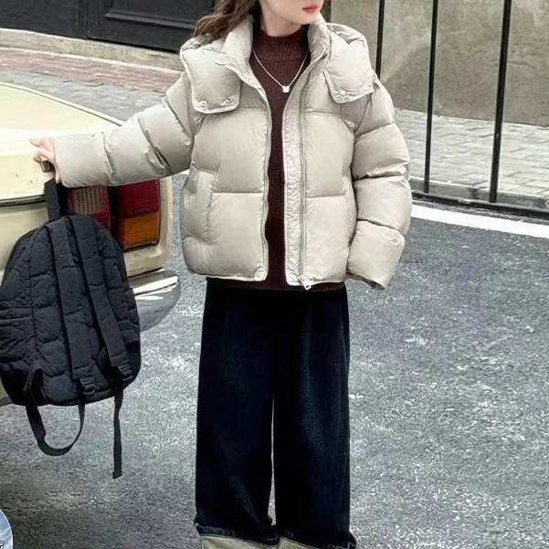 儿童冬季洋气百搭加厚保暖连帽羽绒服H2681