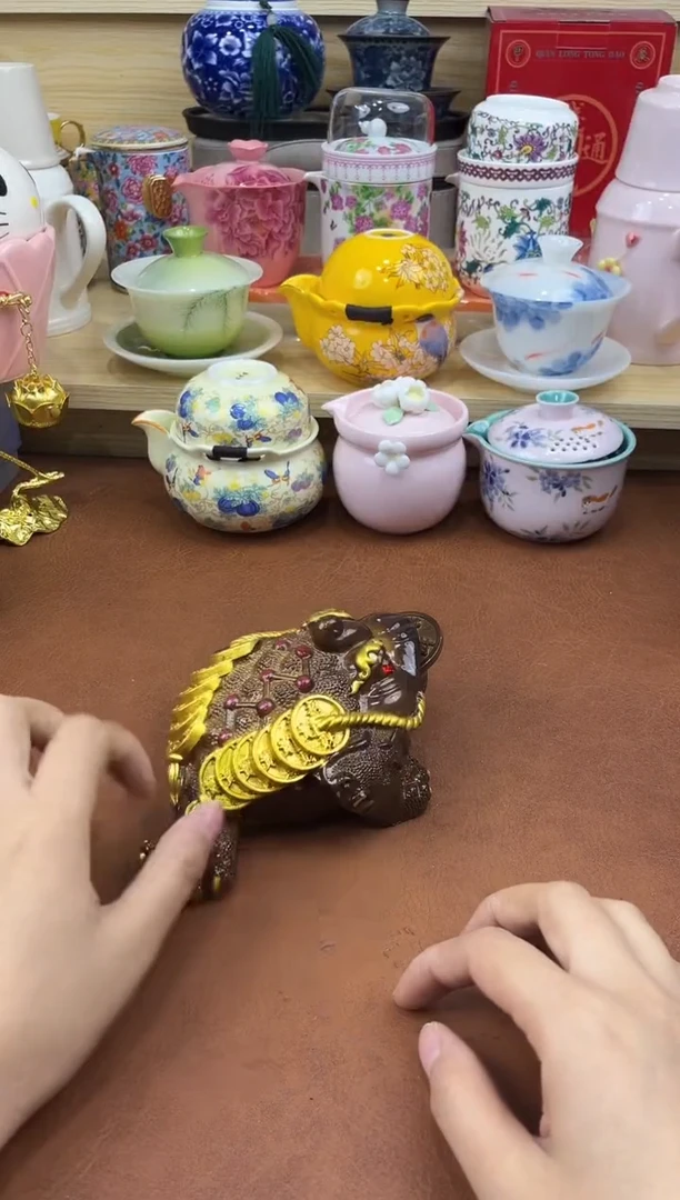 陶陶瓷茶具摆件旅行套组