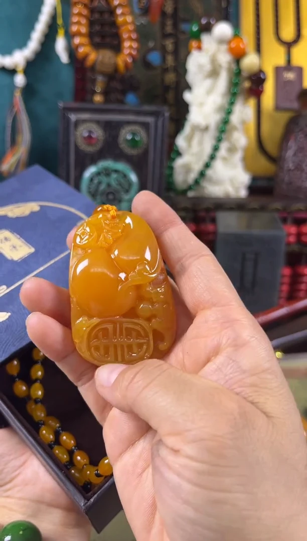 ——————原矿蜜蜡福禄寿——————