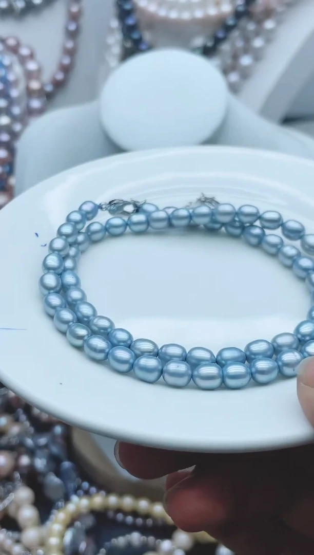 【闪购商品】淡水珍珠颈饰钛钢62