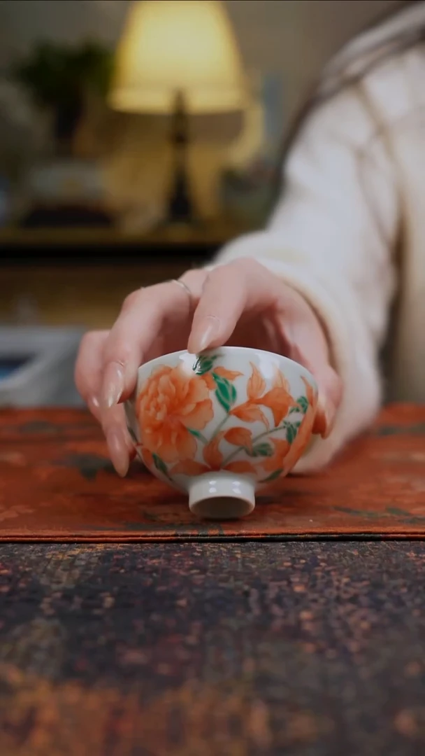 杯景德镇陶瓷杯碗柴烧多人