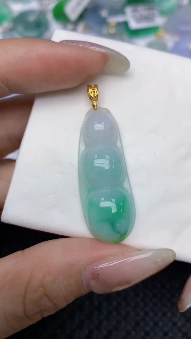 颈饰未镶嵌翡翠天然缅甸翡翠a货百元以上9元证书费自理
