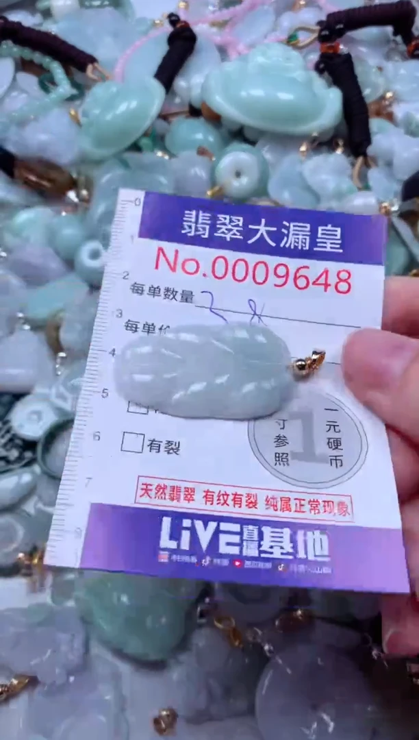 吊坠(不含链)未镶嵌翡翠9648