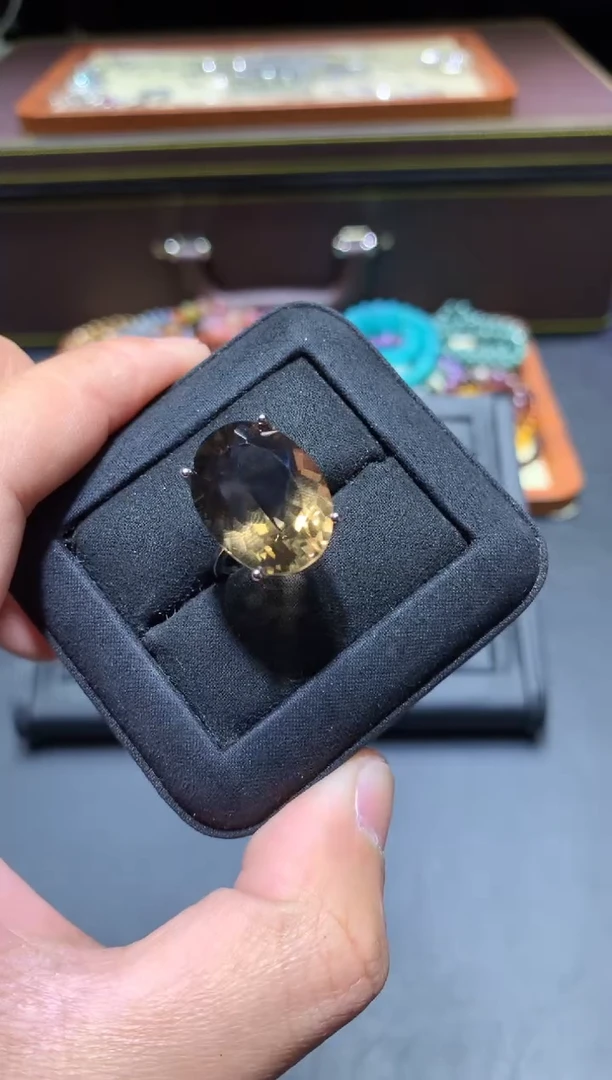 【闪购商品】烟晶戒指未镶嵌K22【所见即所得】