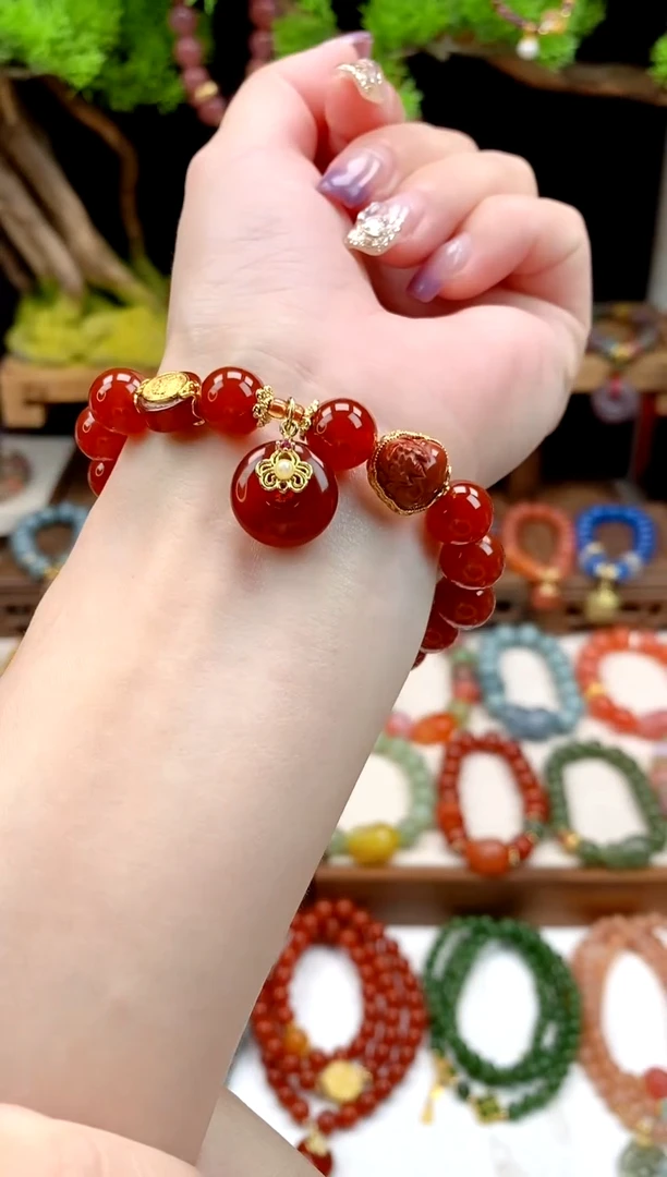 手饰玛瑙未镶嵌平安扣999