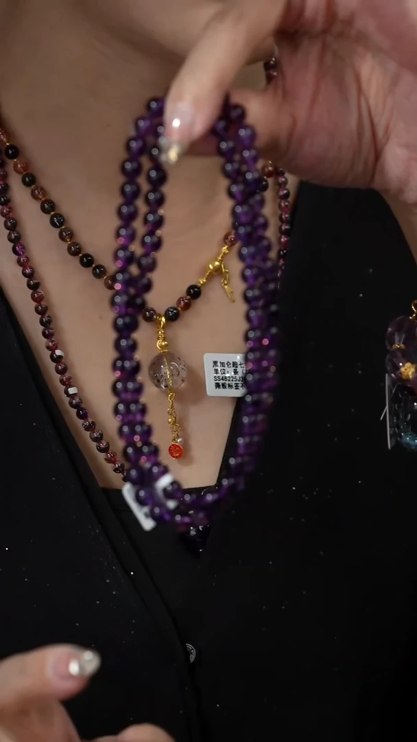 水晶手串未镶嵌U52（多样性发一件）紫超