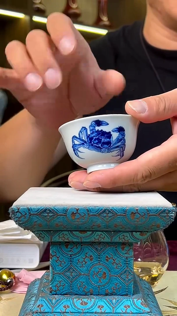 瓷片景德镇毛仔柴窑杯