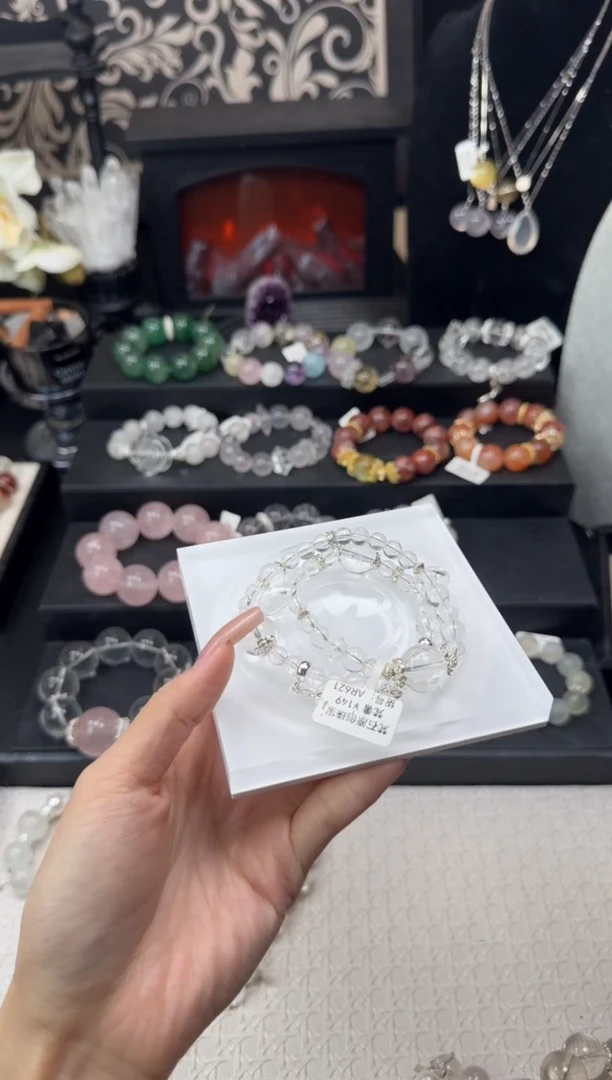水晶手链未镶嵌天然水晶 多样性发其一