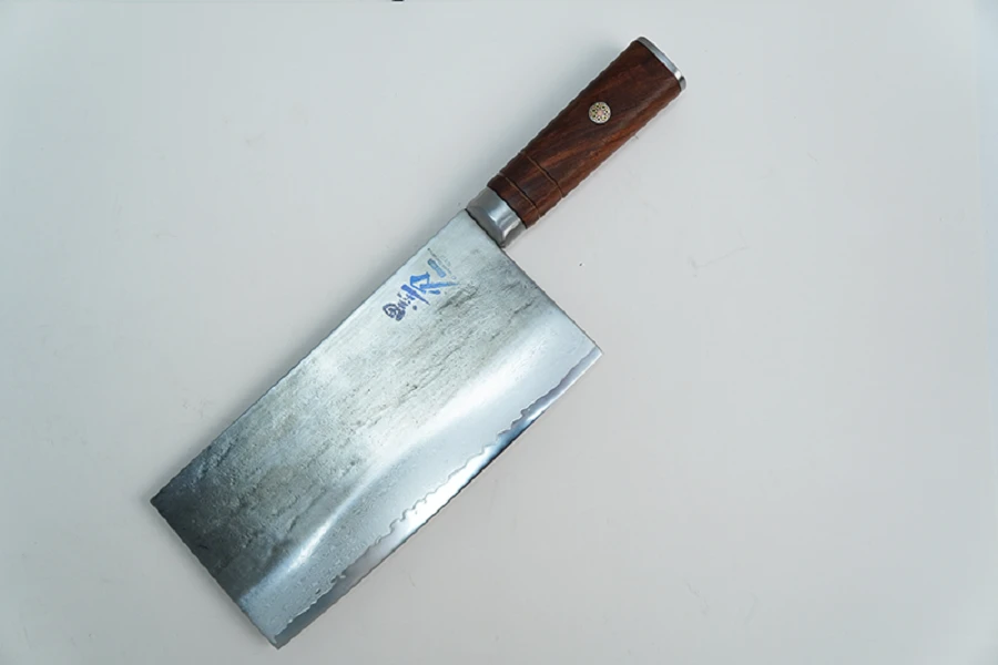 墨刃手工锻打67层大马士革切片刀