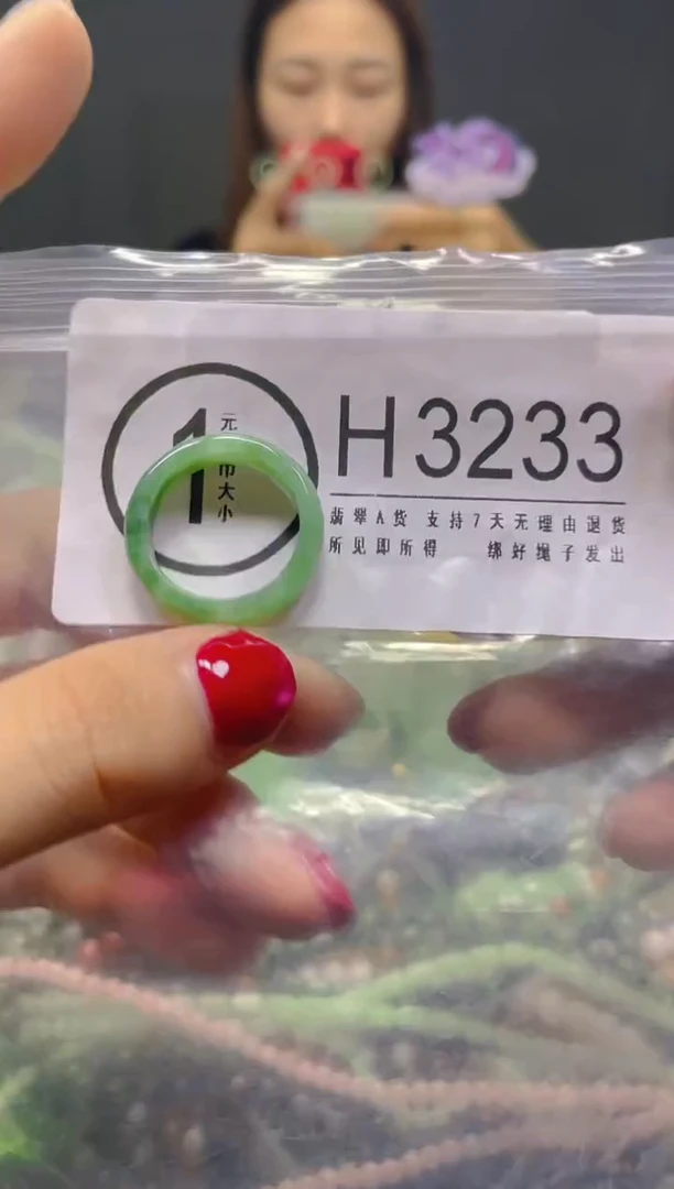 颈饰未镶嵌翡翠18.1MM/H/翡翠A货，一件也是批发价
