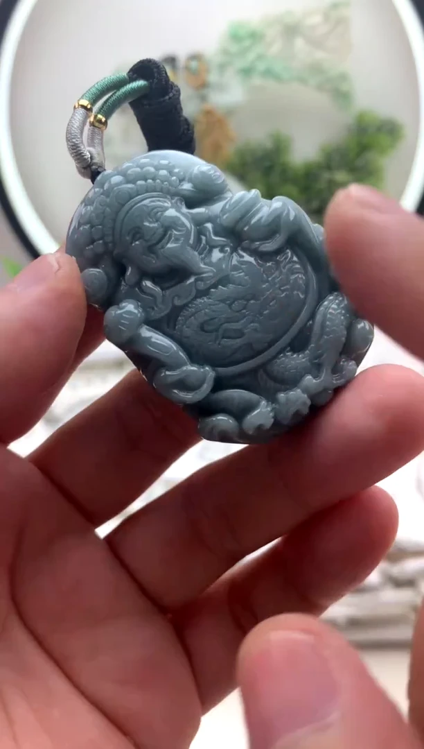 颈饰未镶嵌翡翠财神1