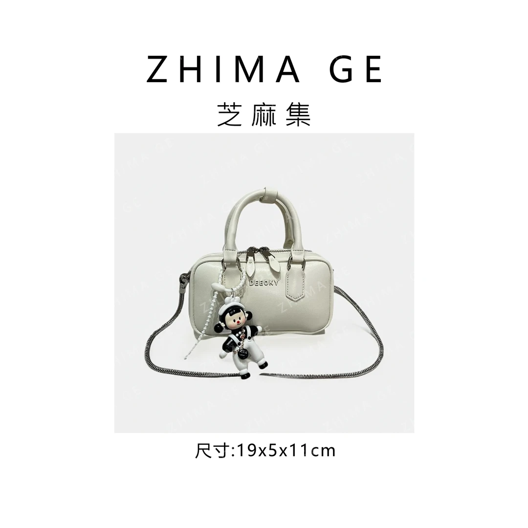 【芝麻集】ZT-D7161-古象白RAIN.CUN.时尚百搭腋下斜跨轻奢女包