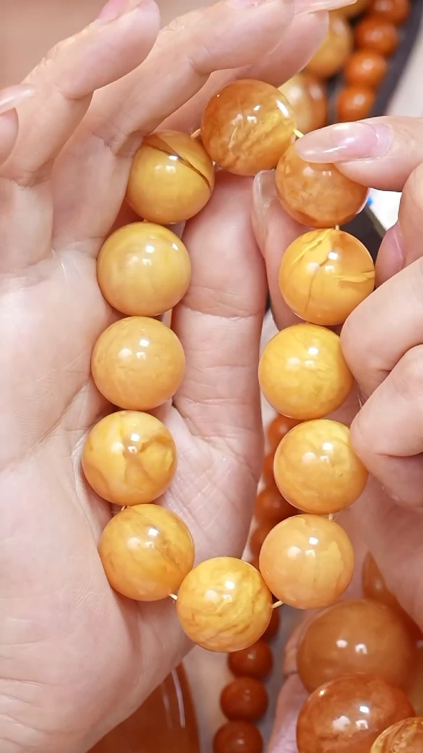 蜜蜡颈饰未镶嵌6596天然蜜蜡珠宝奇石云端妖孽全部保真