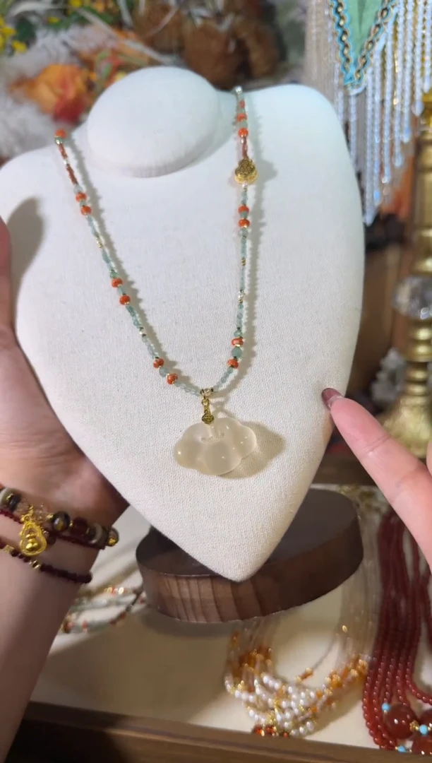 项链未镶嵌淡水珍珠福禄祥云 033