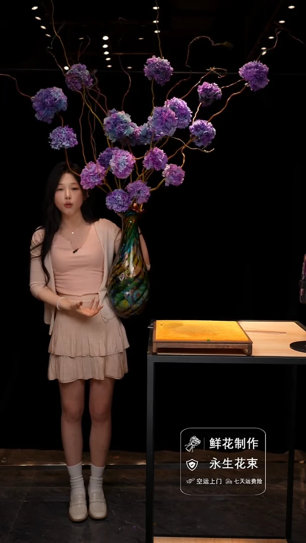 琉璃手工艺品手工花器花束空运包邮送货上门-以图片为准