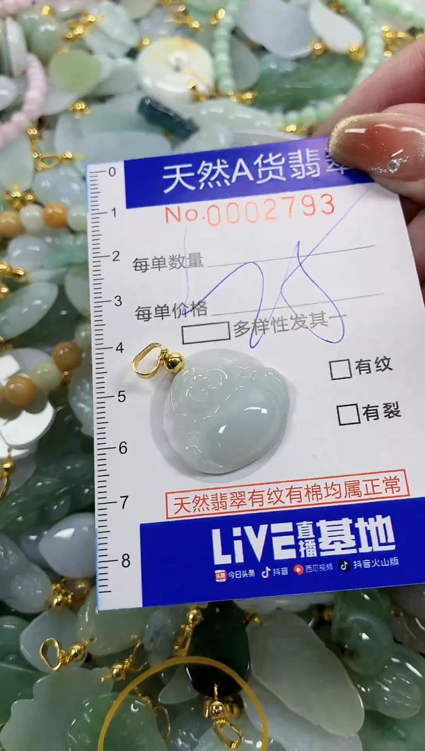 颈饰未镶嵌翡翠天然A货翡翠